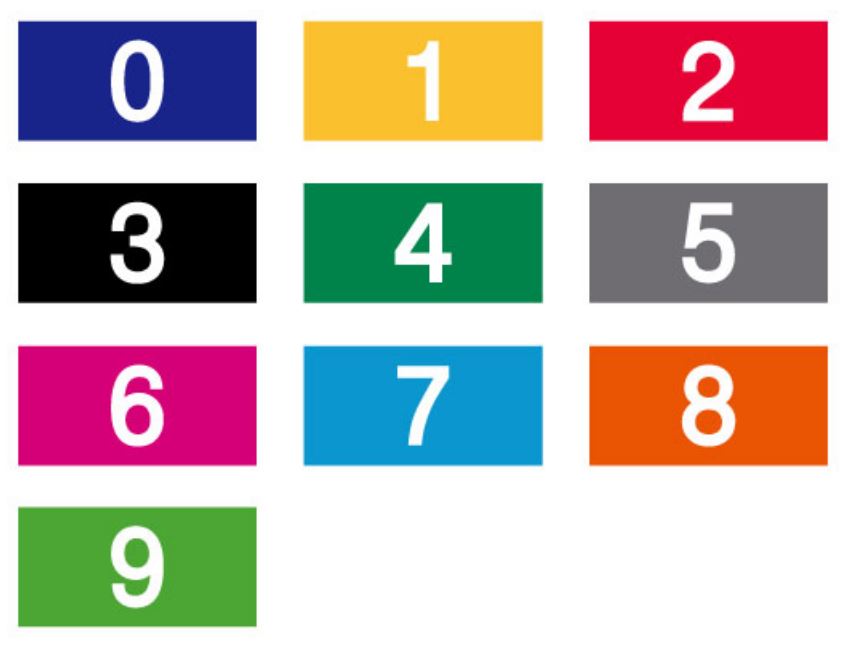 색띠라벨(PVC)