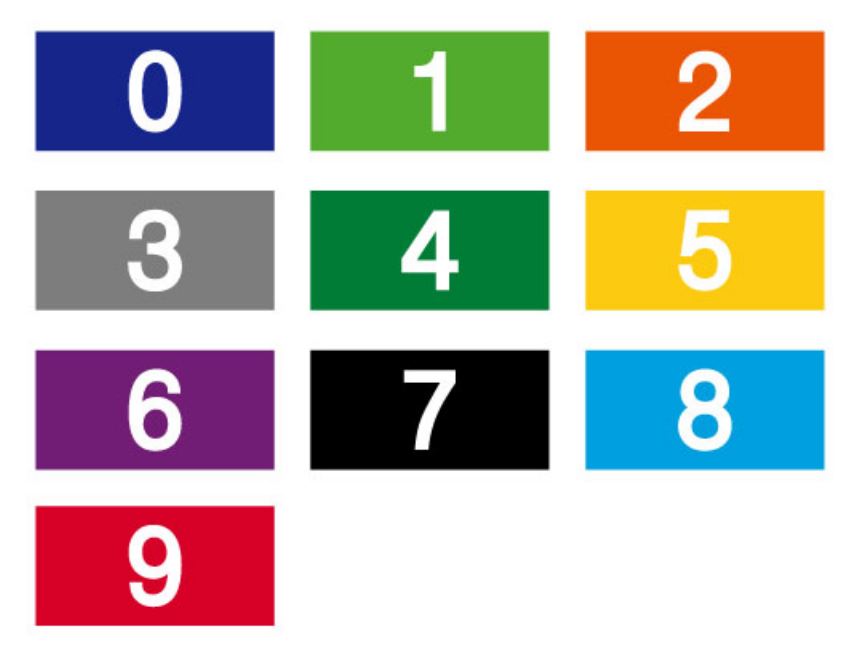 색띠라벨(PVC)