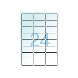 투명라벨24칸 (6.4X3.4)