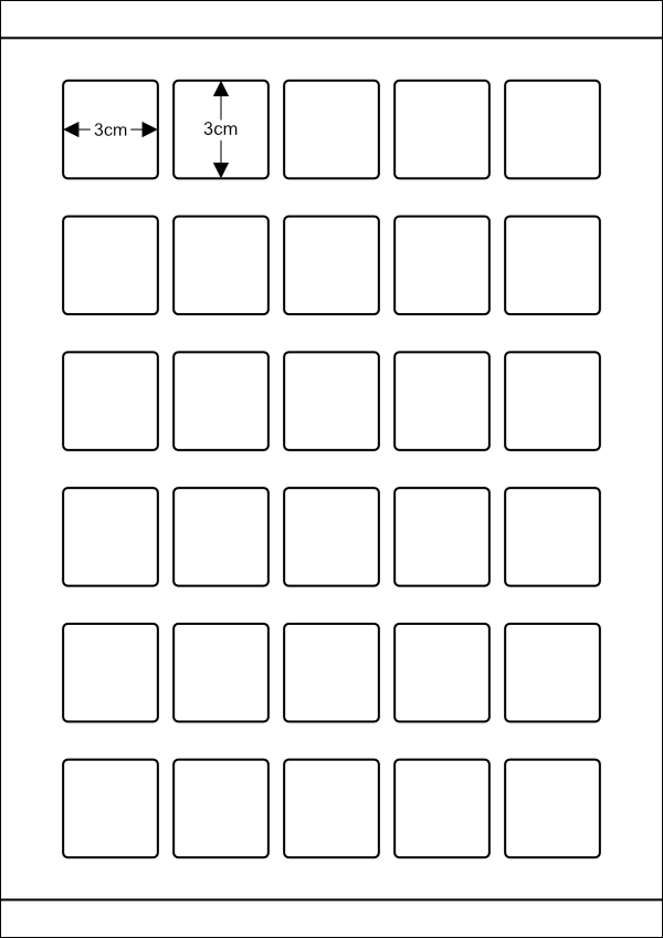 청구기호라벨30칸(3X3cm) K5630001
