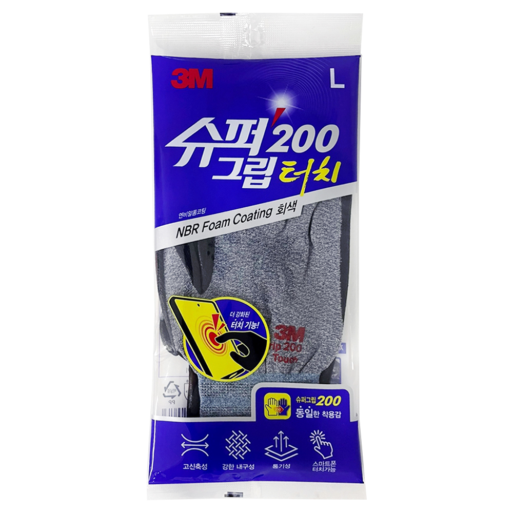 3M 슈퍼그립 200 터치 (L, M, S)
