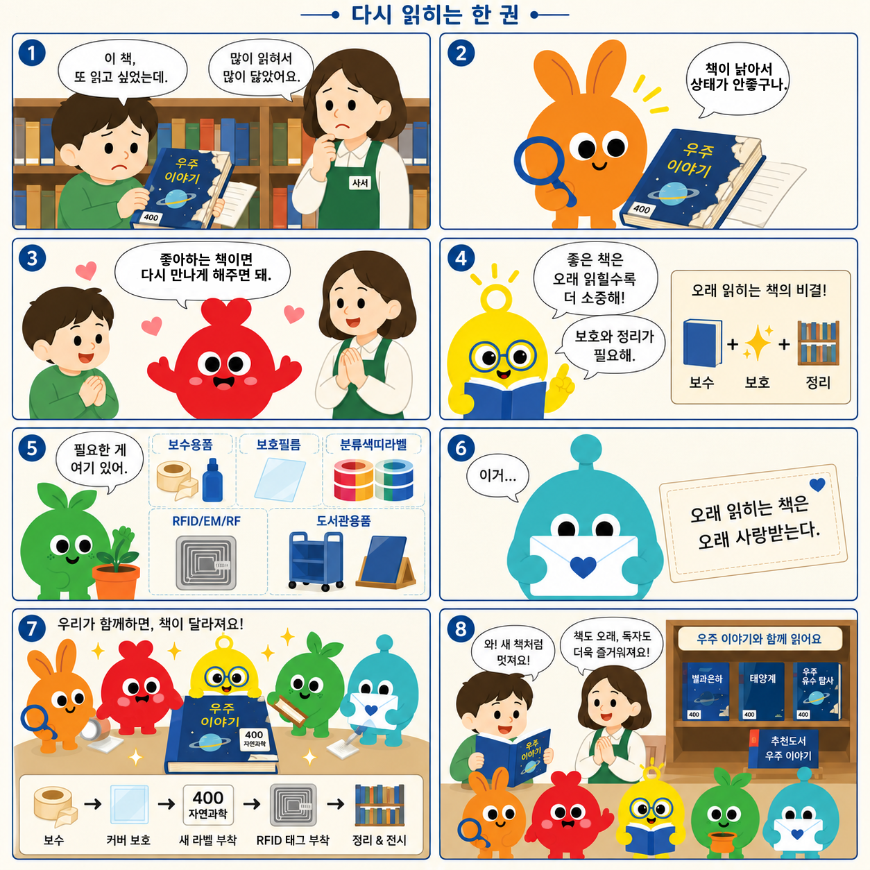 4화. 다시 읽히는 한 권 4컷